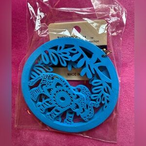 Blue Elephant Earrings